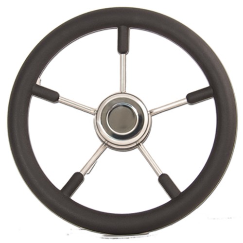 9ft Boat Steering Premium Kit Cable, Helm, SS Wheel for Outboard/Inboard 55hp - Picture 2 of 5