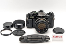 🎦[ N Mint Canon AE-1 Program Noir Film SLR + 50/1.4 Ssc Rare " O De Japon