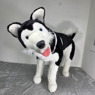 Melissa & Doug Siberian Husky Dog Plush Realistic Life Size 32  Black & White