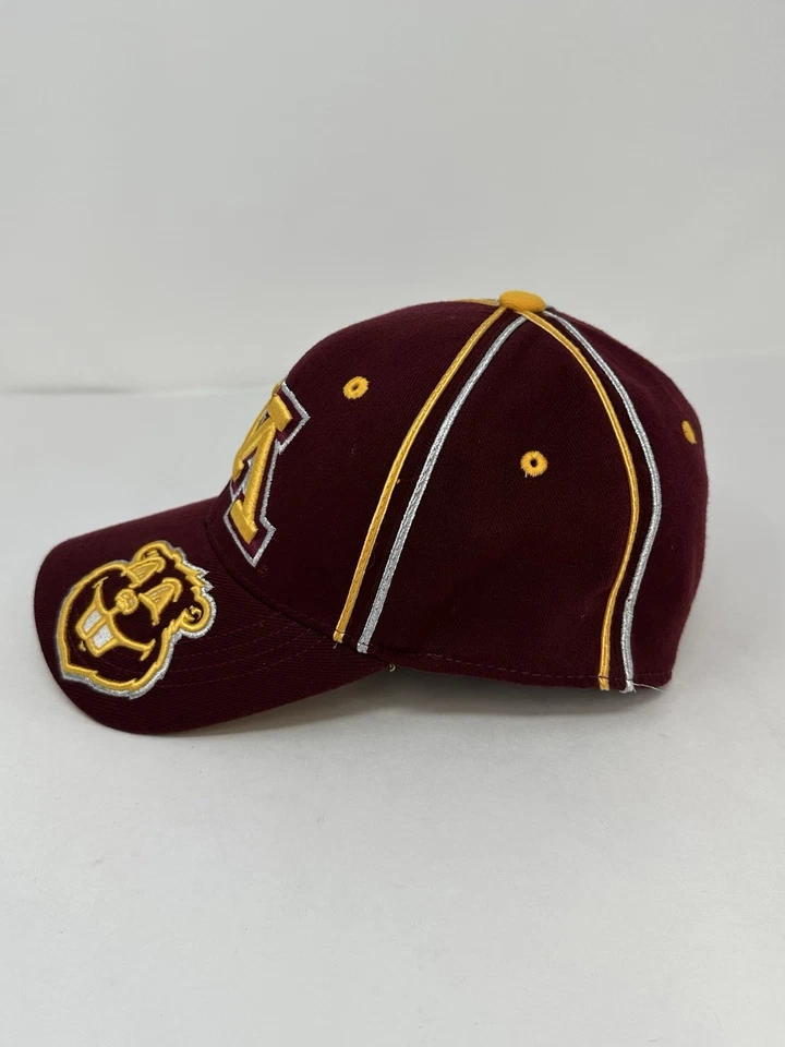 Винтажная бейсбольная кепка Minnesota Golden Gophers с вышивкой золотистый эластичный крой - Изображение 3 из 4