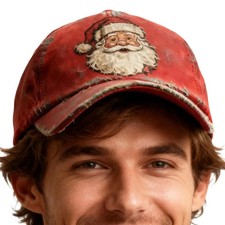 Weihnachtsm&uuml;tze Santa Baseballcap Verstellbar Retro Casual Geschenk