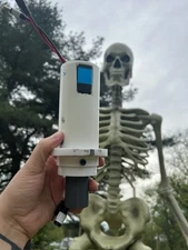 12’ Skeleton Head Turning Module Motorized Accessory For Home Depot Skelly