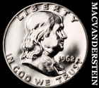 1962 Franklin Half Dollar- Silver- Choice Gem Proof Luster- No Reserve #J9379