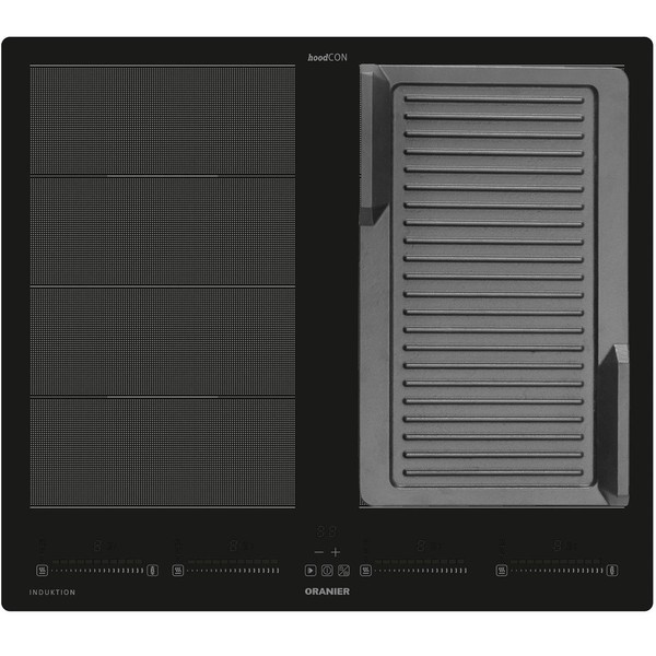 Oranier Kochfeld 60 Cm FläChen-Induktion FLI660 Multi-Slider Grillplatte Gerillt-image