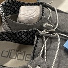 Hey Dude Wendy Youth Chambray Onyx Loafer Lace Up Gray/White US 4 EU 36 — photo 7