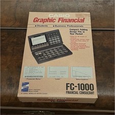 Casio FC-1000 Financial Consultant Handheld Calculator, LCD Display