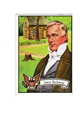 1972 Topps Presidents JAMES BUCHANAN #15 VG VG/EX
