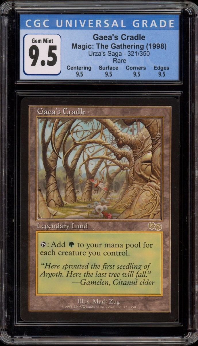 Magic The Gathering MTG Gaea's Cradle Urza's Saga Rare #321 CGC