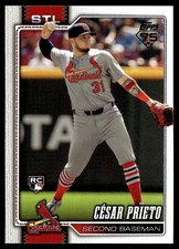 2026 Topps Base #95 Cesar Prieto RC St. Louis Cardinals