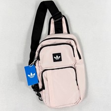 Adidas Utility 4 Sling Crossbody Bag Size Sandy Pink / Black NEW