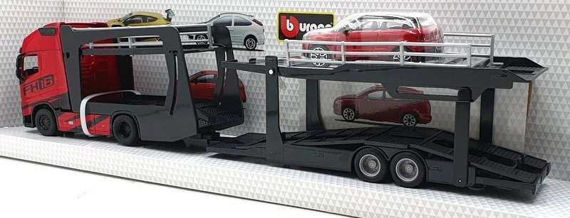 Camiones Volvo Multicar Land Rover Burago escala 1/43 18-31456 - rojo Foto 3 de 4