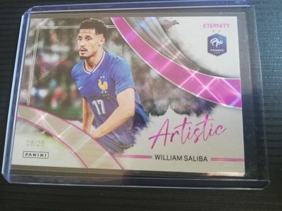 25-26 Panini Eternity Bleus Saliba /25 Magenta Artistic EDF Equipe De France 