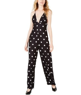 Leyden Womens Cami Jumpsuit, blackpolkadot, S