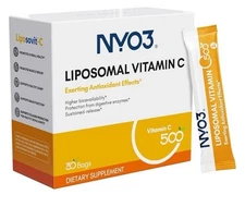 Liposomal Vitamin C 500mg 30 Packets, Powerful Antioxidant Skin Health