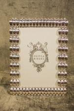 Olivia Riegel Crystal "Silver Darby" 4x6 Photo Frame New in Box