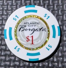 $1 Borgata Casino Authentic Chip Atlantic Cit...