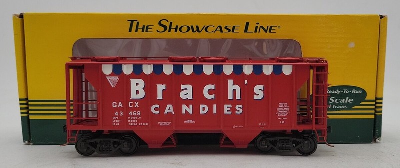S-Helper 00969 S Scale "Brach's Candies" 2-Bay Hopper #43469 EX/Box