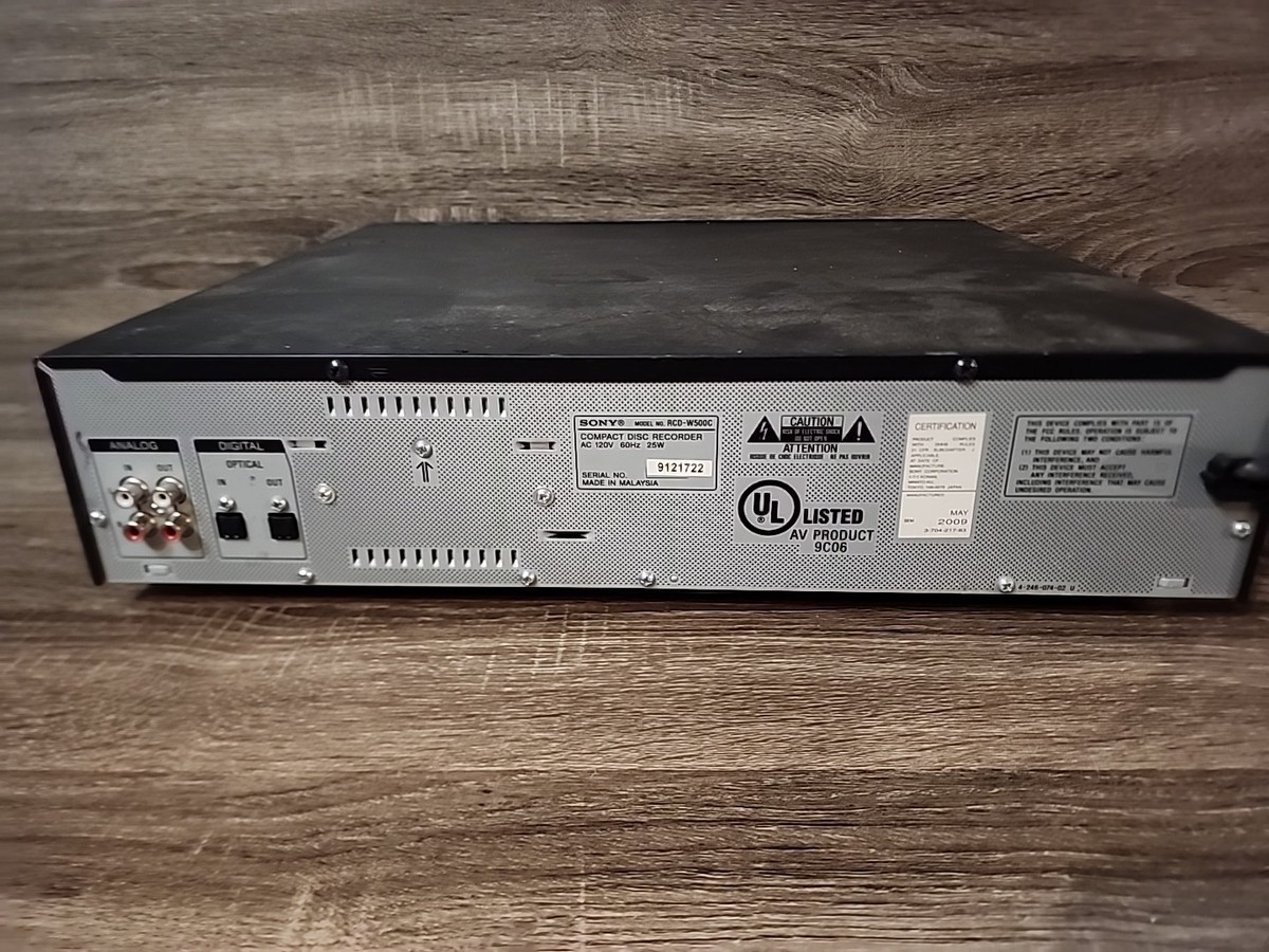 Sony RCD-W500C CD Changer and Recorder for sale online | eBay