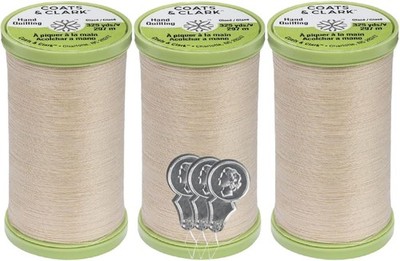 Coats & Clark Hand Quilting Sewing Thread Cotton Covered Polyester 325 Yards