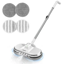 AlfaBot WS-24 Cordless Electric Mop, Electric Spin Mop for Floor Cleaning, wi...