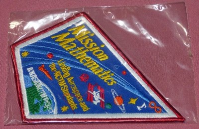 Mission Mathematics NASA NCTM PATCH Linking Aerospace and the NCTM Standards