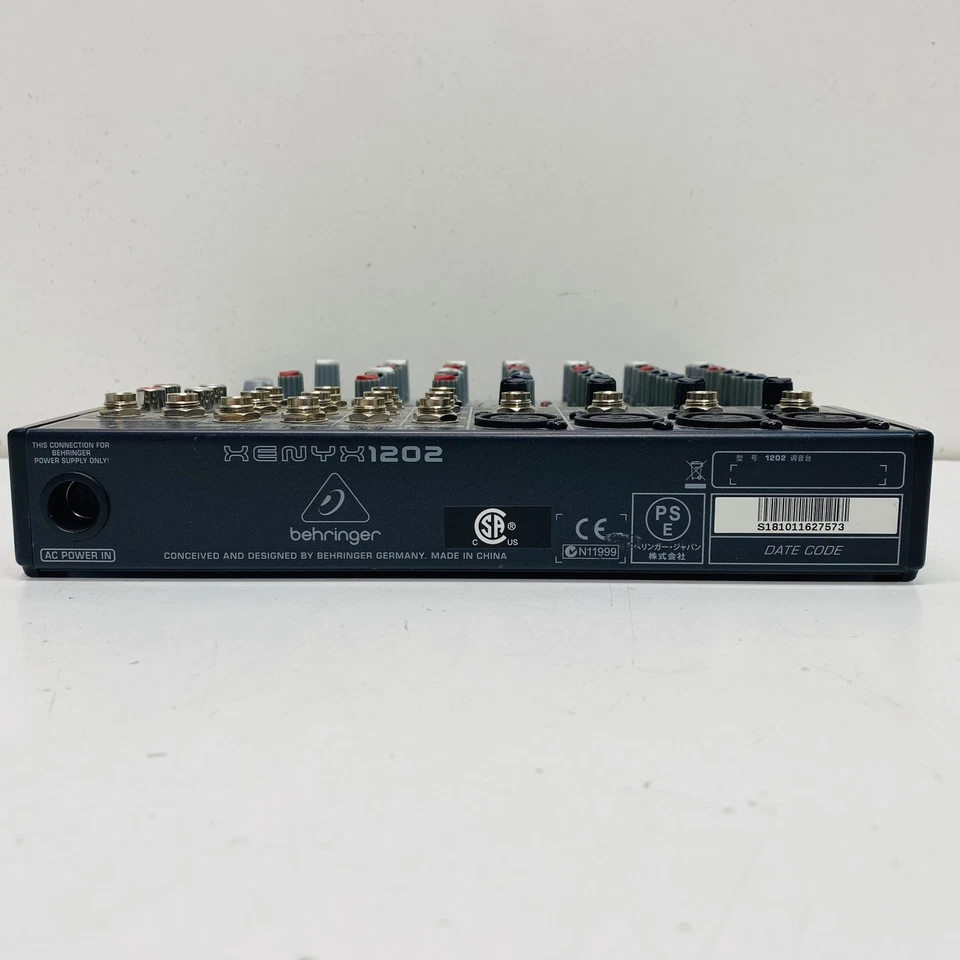 Behringer Silver Analog 8 Channel 1202 Mixer Compact Studio Mixer - Image 4 of 4