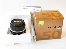 Late Nikkor 50mm f/1.4 MF AI-S serial 6017973 w/box, inst, guarantee card