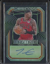 2023-24 Panini Obsidian TORREY CRAIG Auto Magmatic /25 Green Electric NBA NC22