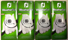 New FootJoy WeatherSof 4-Pack Men's Golf Gloves Size Cadet XL LH