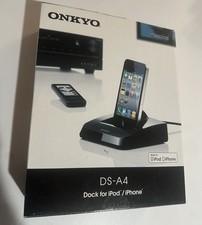 NEW Open Box Onkyo iPod/iPhone Dock Black Remote Interactive Speaker System NOS