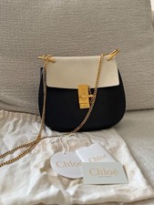Chloe Drew Leather Gold Chain Crossbody Bag