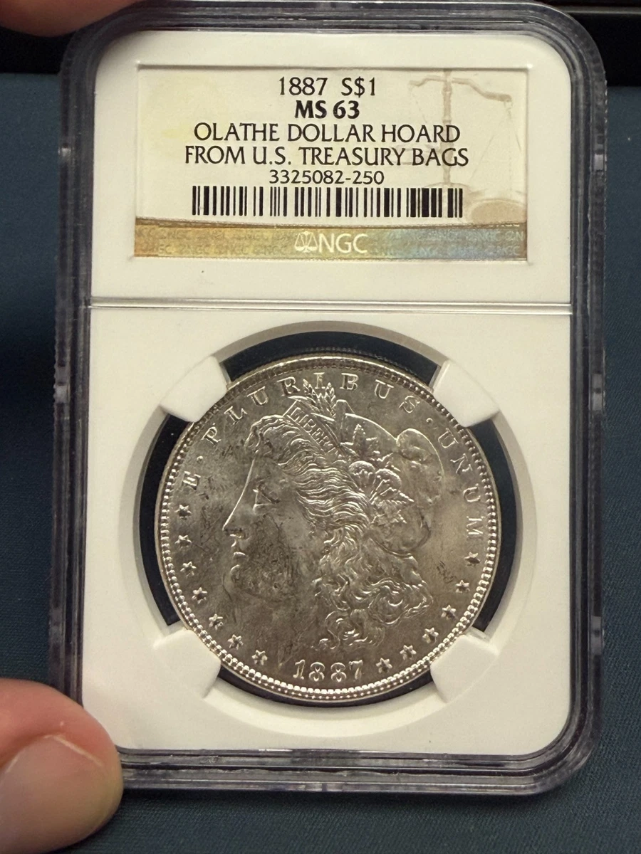 NGC Grade MS 63 1887 Year Morgan US Dollars (1878-1921) for sale