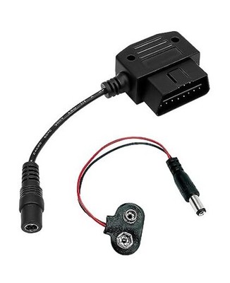 9V Powered OBD ll Connector Vehicle Memory Saver for Battery Replacement 