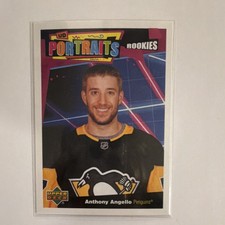 Upper Deck 2020-21 UD Portraits Rookies Anthony Angello #P-52 Pittsburgh Pengui…