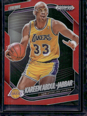 2024-25 Panini Prizm Black - Legends Kareem Abdul-Jabbar #270 Red Prizm /299