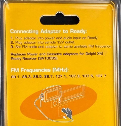 Adaptador de audio Delphi Roady SKYFI transmisión de radio XM SA10043 nuevo sellado - Imagen 4 de 4
