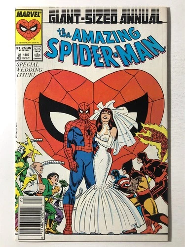 Amazing Spider-Man Annual #21 VF/NM Marvel Wedding Issue 1987 NEWSSTAND