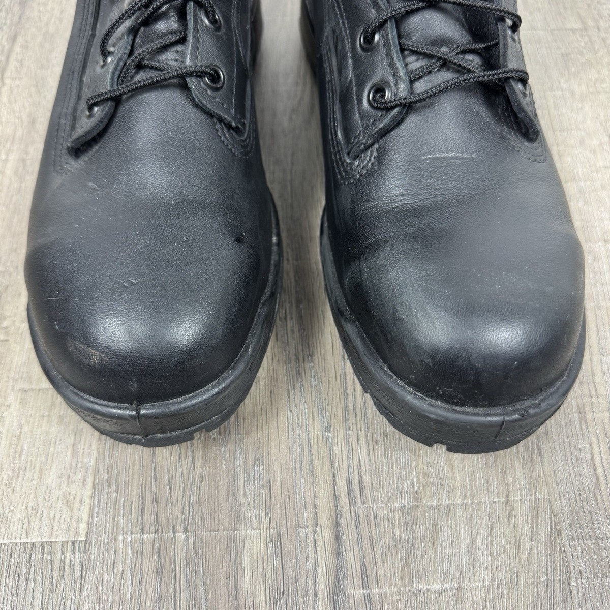 Size 9 - Belleville 360ST Boots Men Black Leather Tactical Safety Toe Work Shoes Belleville 360ST Boots Mens Size 9.5M Black Leather Steel  main image 2