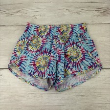 NWT Members Mark Girl's 7/8 Shorts Tie-Dyed Bursts Colorful Running Outdoor FrSH