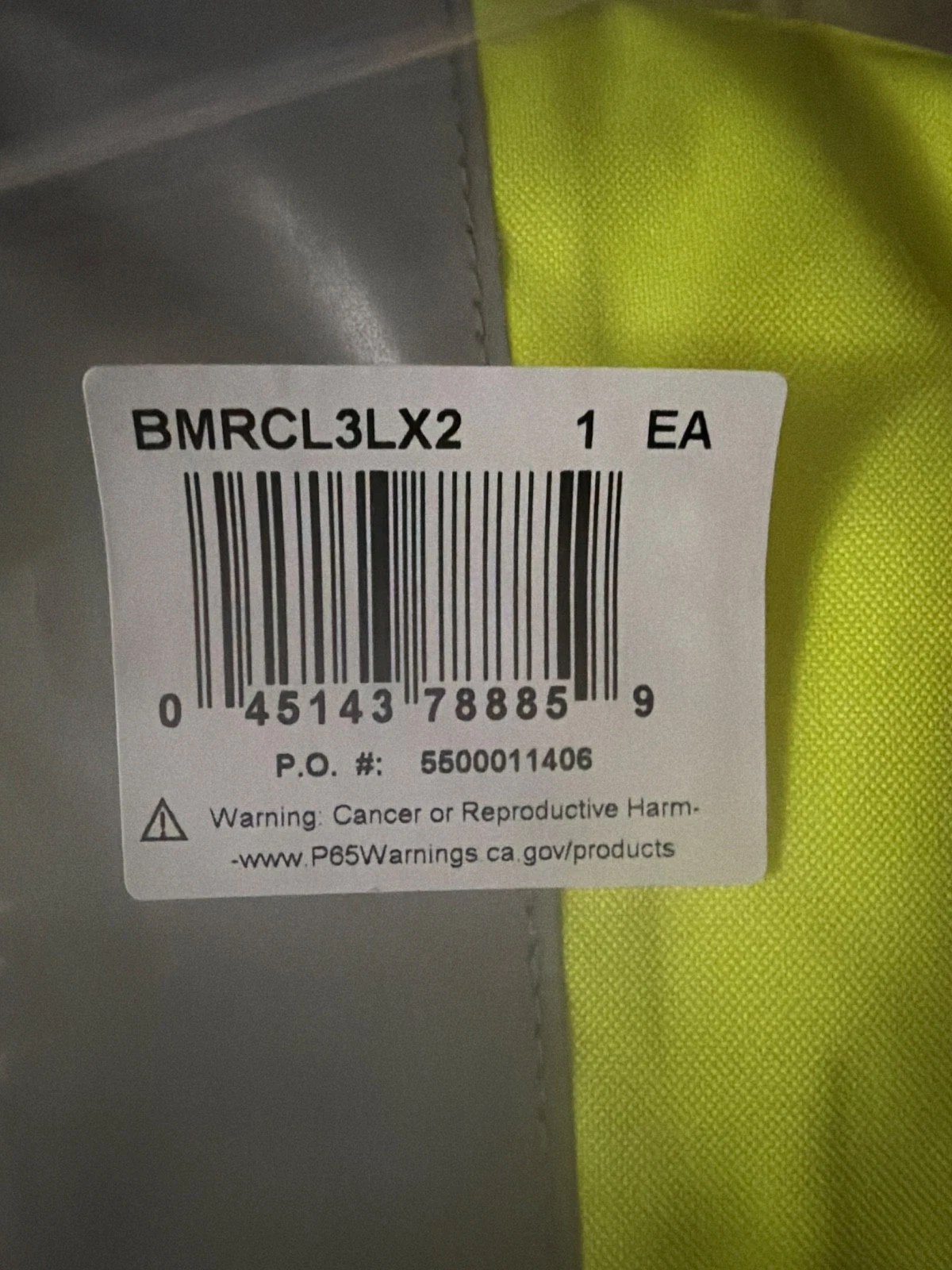 MCR SAFETY LUMINATOR Reflective Rain Bomber Jacket & Hide Away Hood SIZE X2 56" image 4