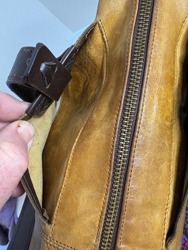 Gianni Charini Vintage Embroidered Large Italian Leather Shoulder Bag Tote VGC, Size L, $68.65 - Photo 11