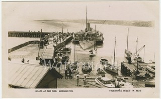 'Hygeia' paddle steamer Mornington Victoria. C. 1920. Real photo postcard.