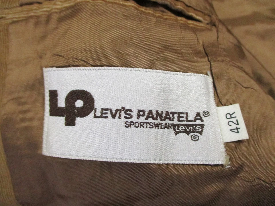 Vintage Levis Panatela Blazer Mens 42R Corduroy Sport Coat Jacket 70s Retro - Image 4 of 4