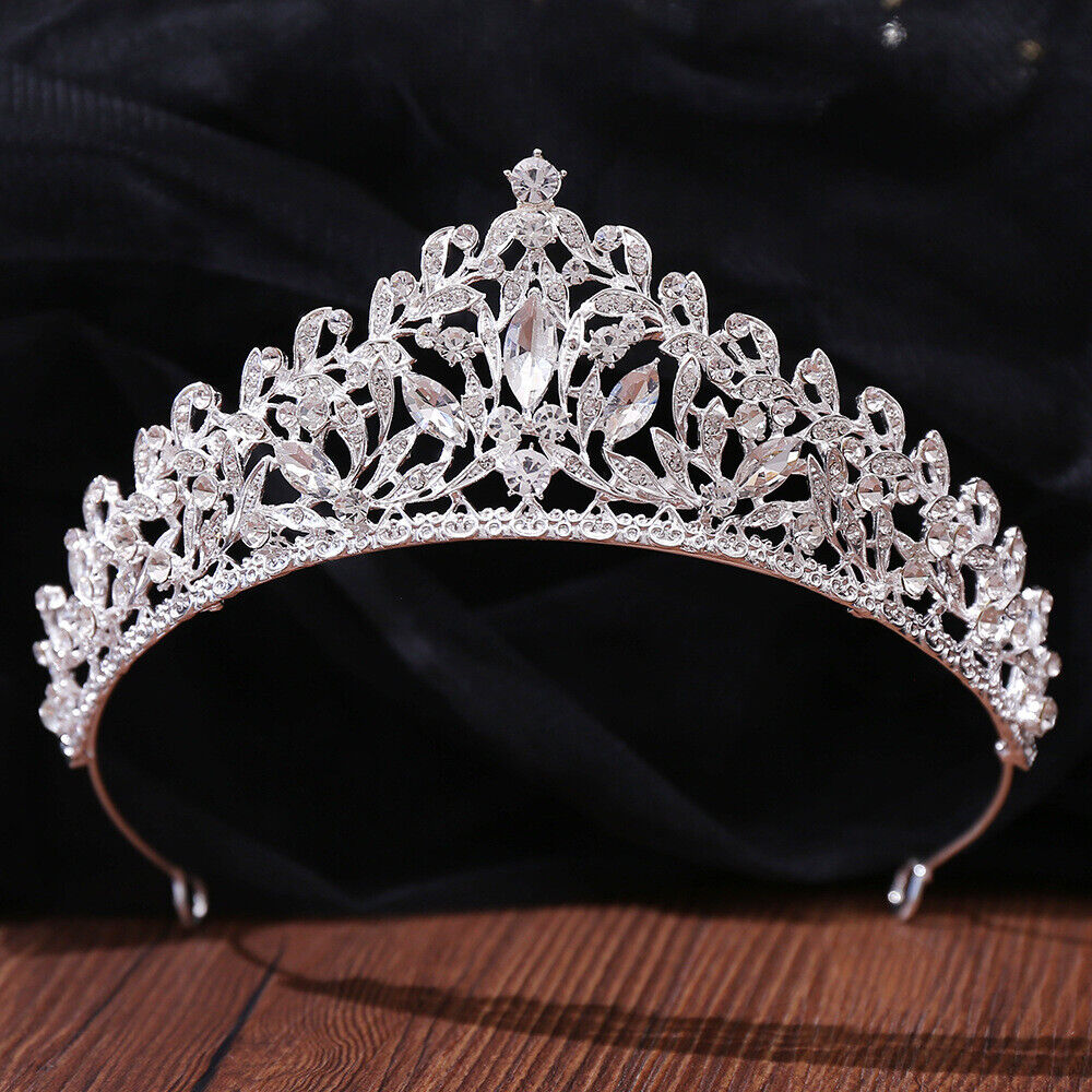 5.5cm Tall Crystal Large Wedding Queen Princess Prom Tiara Crown
