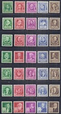 1940 US SC 859-893 Complete Famous Americans Set of 35 - F /VF, VF, VF/XF  MH