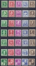 1940 US SC 859-893 Complete Famous Americans Set of 35 - F /VF, VF, VF/XF  MH