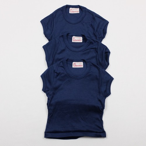 VINTAGE JM Collectables Girls Size S (2-4) Navy Cap Sleeve T-Shirts - Lot of 3 - Picture 1 of 7