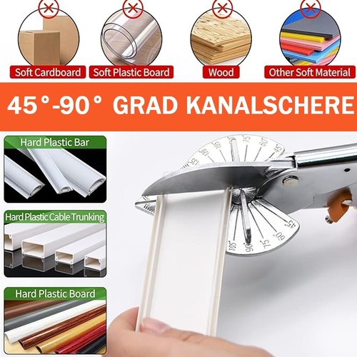 Gehrungsschere 45°~135° Amboss Winkelschneider für Kunststoff Gummi Holz PVC - Bild 8 von 15