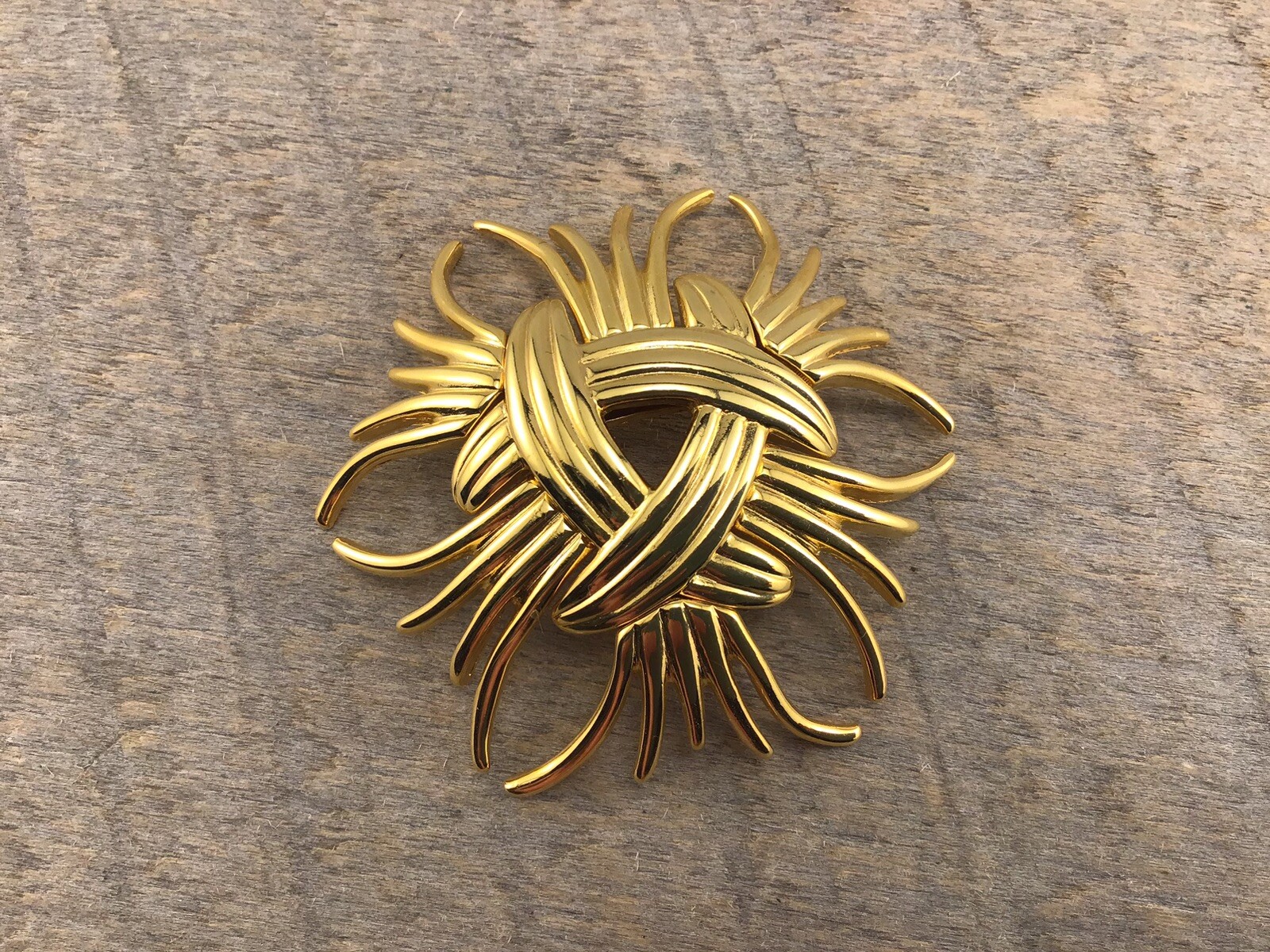 Vintage Designer KENNETH J LANE KJL Large Gold To… - image 1