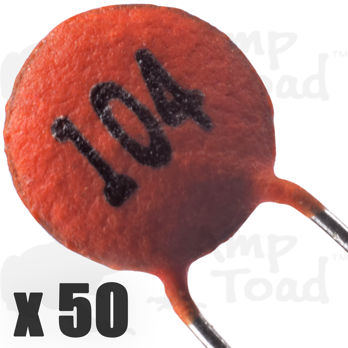 USEDレッドボール104球 Ceramic Disc Capacitor 104 (100nF) for TTL Arduino and Raspberry
